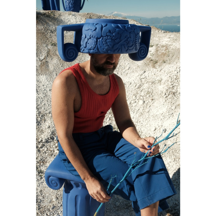 Seletti - Magna Graecia Vase Centrotavola Blau Seletti - Magna Graecia Vase Centrotavola Blau