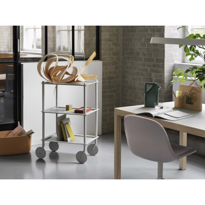 Muuto - Flow Trolley 3-Ebenen Grau Muuto - Flow Trolley 3-Ebenen Grau