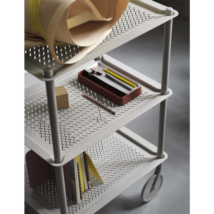 Muuto - Flow Trolley 3-Ebenen Grau Muuto - Flow Trolley 3-Ebenen Grau