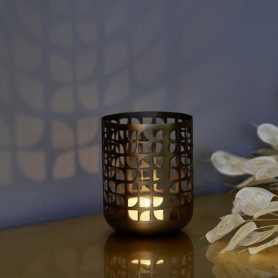 Lambert - Varosi Windlicht Eisen Patiniert Altbronze Lambert - Varosi Windlicht Eisen Patiniert Altbronze