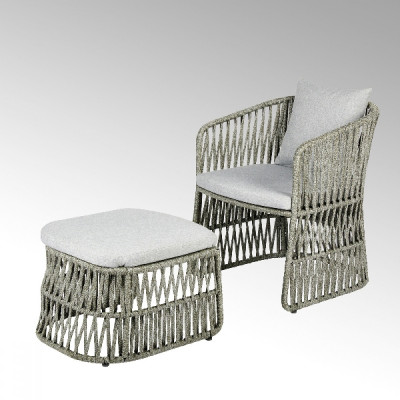 Lambert - Celina Sessel mit Hocker