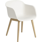 Muuto - Fiber Chair mit Holzgestell