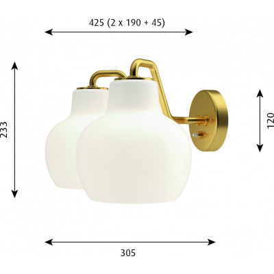 Louis Poulsen - VL Ring Crown 2 Wandleuchte Louis Poulsen - VL Ring Crown 2 Wandleuchte