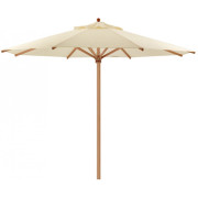 Weish?upl - Teak Sonnenschirm ?300 cm mit Flaschenzug und Knick