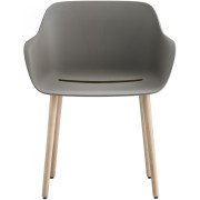 Pedrali - Babila XL 2754R Armlehnstuhl Holzgestell recycelt