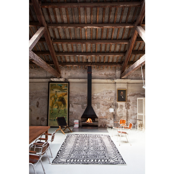 nanimarquina - Black on white Estambul Teppich nanimarquina - Black on white Estambul Teppich