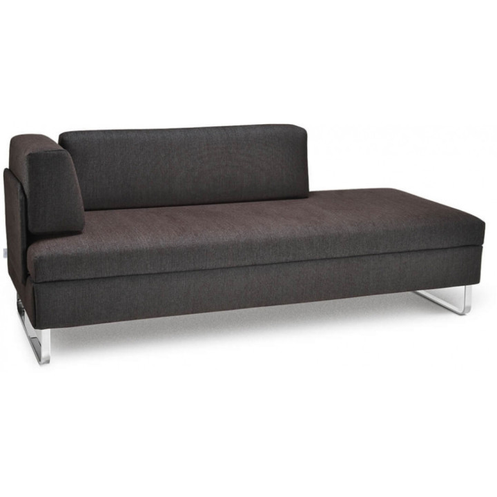 Swiss Plus - Doppio Doppelbett Kufenf??e Chrom / R?ckenelemente mit Stoffbezug Swiss Plus - Doppio Doppelbett Kufenf??e Chrom / R?ckenelemente mit Stoffbezug