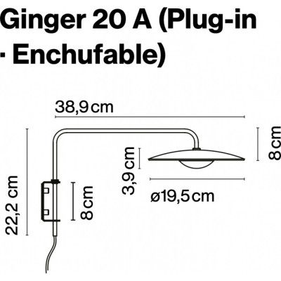 Marset - Ginger 20 A Wandleuchte Marset - Ginger 20 A Wandleuchte