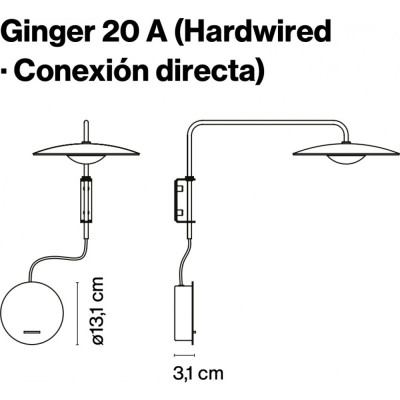 Marset - Ginger 20 A Wandleuchte Marset - Ginger 20 A Wandleuchte