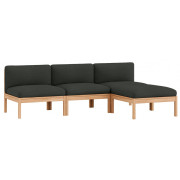 Moebe - Modular Sofa 3-Sitzer mit Chaise Longue Re-Wool