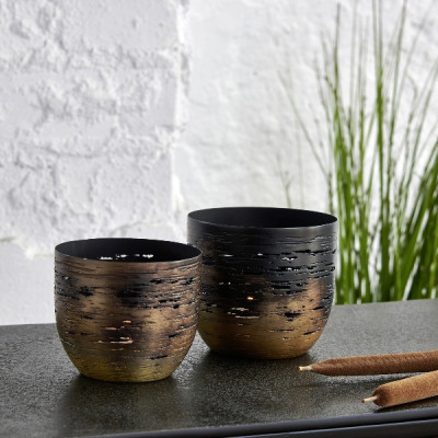 Lambert - Osako Teelichthalter Bronze-Platin Lambert - Osako Teelichthalter Bronze-Platin