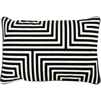 Lambert - Vasarely Kissen Schwarz/Elfenbein Lambert - Vasarely Kissen Schwarz/Elfenbein
