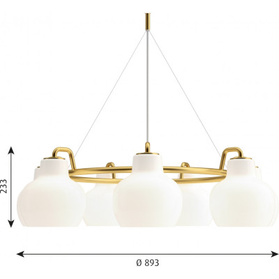 Louis Poulsen - VL Ring Crown 7 Pendelleuchte Louis Poulsen - VL Ring Crown 7 Pendelleuchte