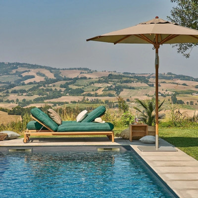 Weishäupl - New Hampton Liege mit Rollen Weishäupl - New Hampton Liege mit Rollen