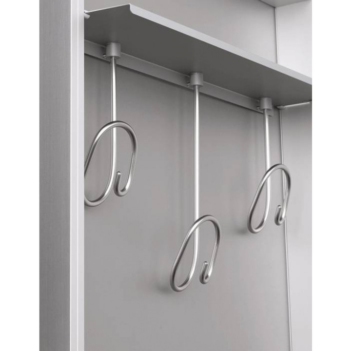 Kristalia - Coat BoxOne Wandgarderobe Weiß / Tür Spiegel Kristalia - Coat BoxOne Wandgarderobe Weiß / Tür Spiegel