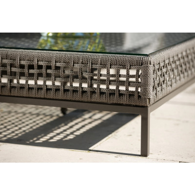 Stern - Corda Beistelltisch mit Glasplatte Stern - Corda Beistelltisch mit Glasplatte