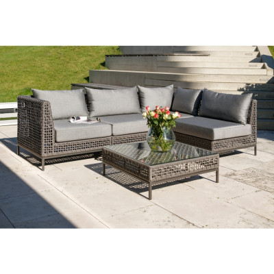 Stern - Corda Beistelltisch mit Glasplatte Stern - Corda Beistelltisch mit Glasplatte