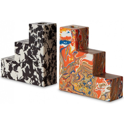 Tom Dixon - Swirl Stepped Buchstütze (2er Set) Tom Dixon - Swirl Stepped Buchstütze (2er Set)