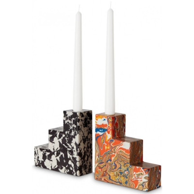 Tom Dixon - Swirl Stepped Buchstütze (2er Set) Tom Dixon - Swirl Stepped Buchstütze (2er Set)