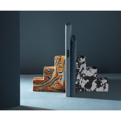 Tom Dixon - Swirl Stepped Buchstütze (2er Set) Tom Dixon - Swirl Stepped Buchstütze (2er Set)