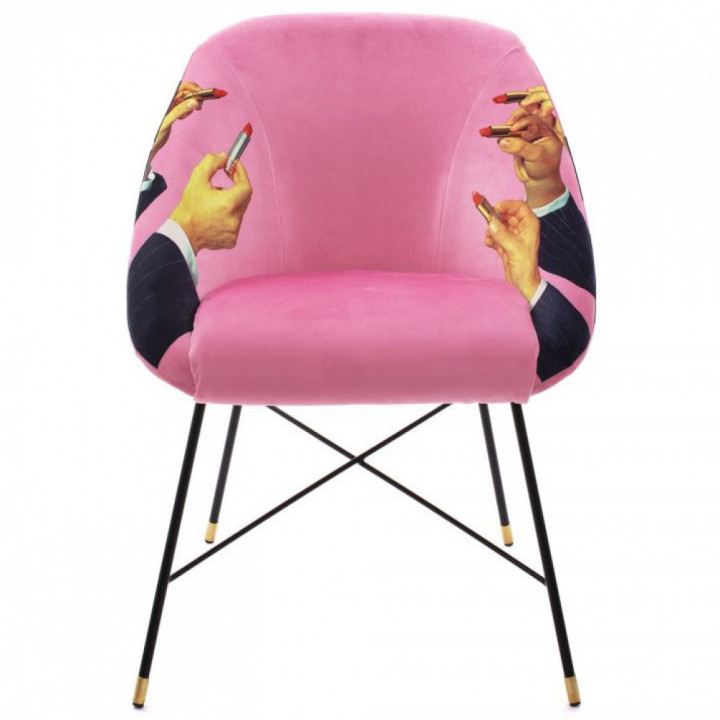 Seletti - TP Lipsticks Pink Stuhl Gepolstert Seletti - TP Lipsticks Pink Stuhl Gepolstert