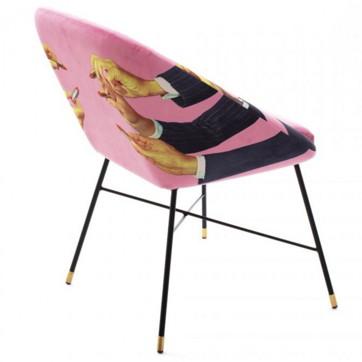 Seletti - TP Lipsticks Pink Stuhl Gepolstert Seletti - TP Lipsticks Pink Stuhl Gepolstert