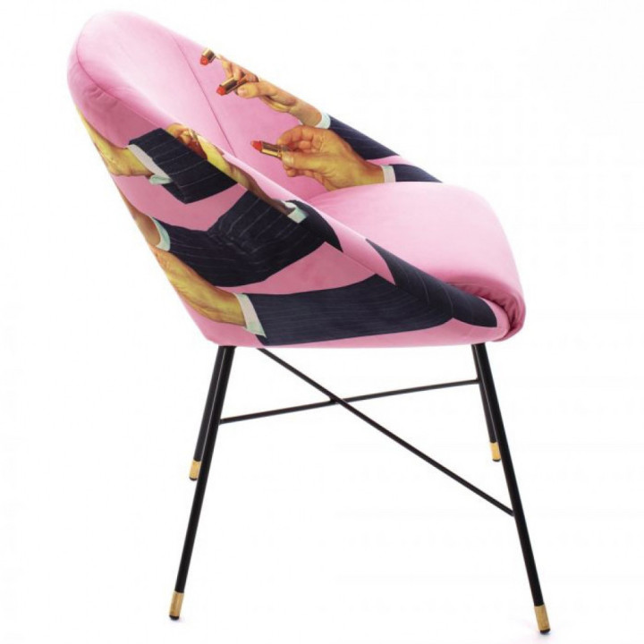 Seletti - TP Lipsticks Pink Stuhl Gepolstert Seletti - TP Lipsticks Pink Stuhl Gepolstert