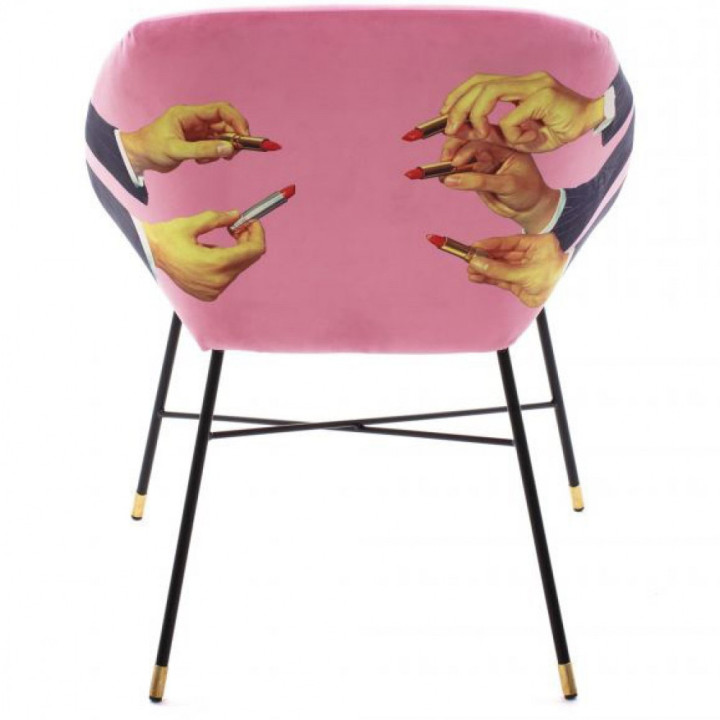 Seletti - TP Lipsticks Pink Stuhl Gepolstert Seletti - TP Lipsticks Pink Stuhl Gepolstert