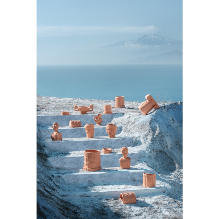 Seletti - Magna Graecia Vase mit Untersetzer Dorico Seletti - Magna Graecia Vase mit Untersetzer Dorico