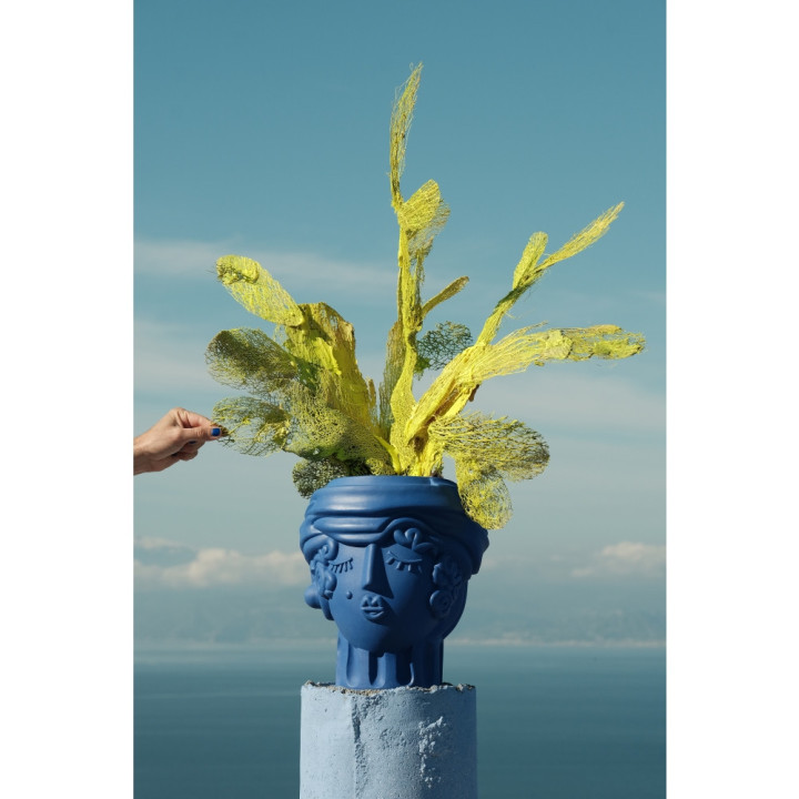 Seletti - Magna Graecia Vase Women Blau Seletti - Magna Graecia Vase Women Blau