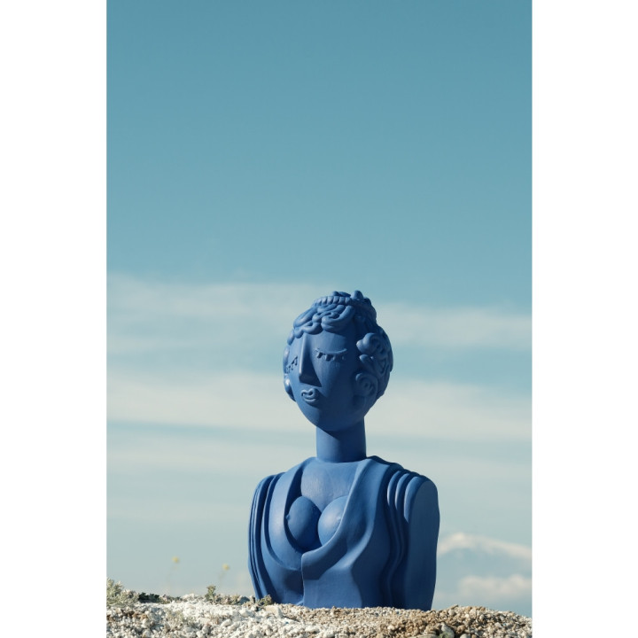 Seletti - Magna Graecia Büste Poppea Blau Seletti - Magna Graecia Büste Poppea Blau