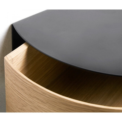 Woud - Wallie Wandregal, Eiche / schwarz Woud - Wallie Wandregal, Eiche / schwarz