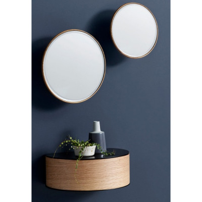 Woud - Wallie Wandregal, Eiche / schwarz Woud - Wallie Wandregal, Eiche / schwarz