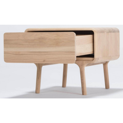 Gazzda - Fawn Nachttisch Eiche weiß geölt Gazzda - Fawn Nachttisch Eiche weiß geölt