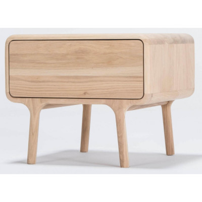 Gazzda - Fawn Nachttisch Eiche weiß geölt Gazzda - Fawn Nachttisch Eiche weiß geölt