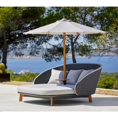 Cane-line - Classic Sonnenschirm mit Seilzug niedrig