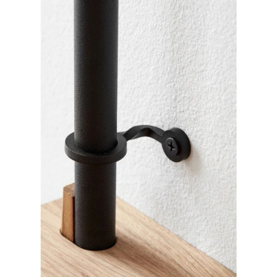 Moebe - Shelving System 235x237x52.5 cm Smoked-Oak/Black Moebe - Shelving System 235x237x52.5 cm Smoked-Oak/Black