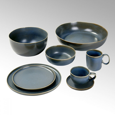 Lambert - Bacoli Teller/Untertasse Basalt (4er Set) Lambert - Bacoli Teller/Untertasse Basalt (4er Set)