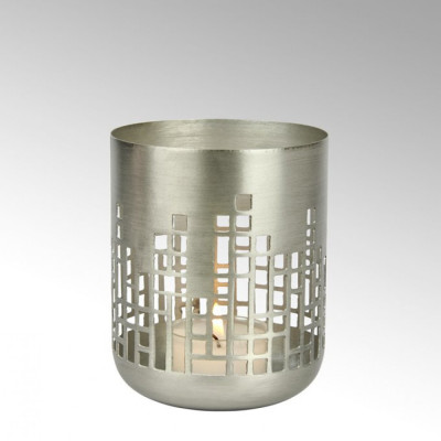 Lambert - Varosi Windlicht Eisen Patiniert Matt Nickel Lambert - Varosi Windlicht Eisen Patiniert Matt Nickel