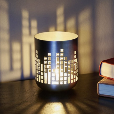 Lambert - Varosi Windlicht Eisen Patiniert Matt Nickel Lambert - Varosi Windlicht Eisen Patiniert Matt Nickel